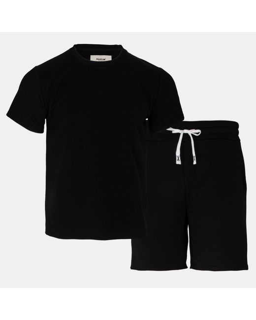 Firetrap Black Short Tee Set for men