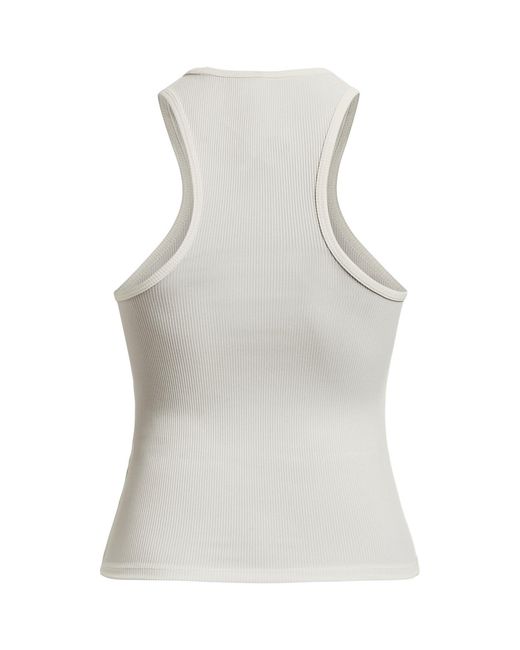 Under Armour White Project Rock Rib Tank