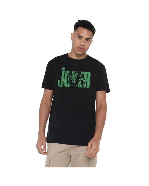 The Batman Green Joker Text Cotton T-Shirt for men