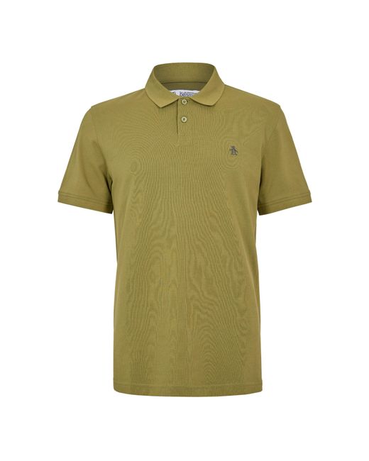 Original Penguin Green Short Sleeve Polo Shirt for men