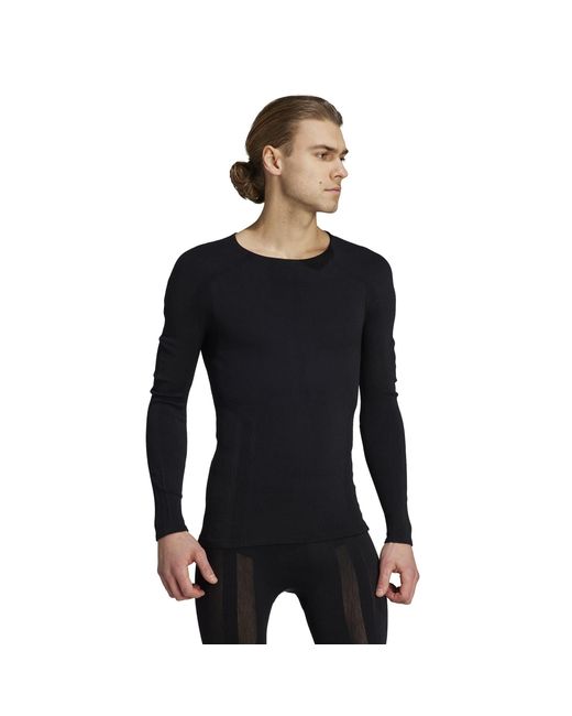 Adidas Black Drynamo Long Sleeve Training T-Shirt for men
