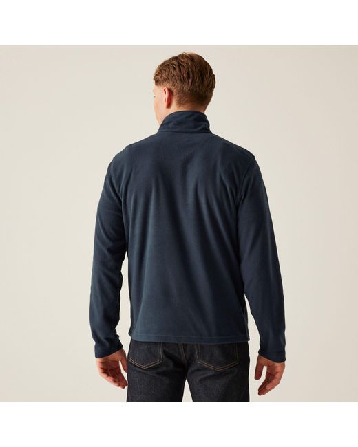 Regatta Blue Micro Lightweight Half Zip Fleece for men