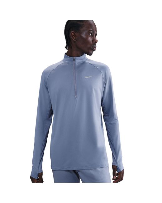 Nike Blue Stride Half Zip Top for men