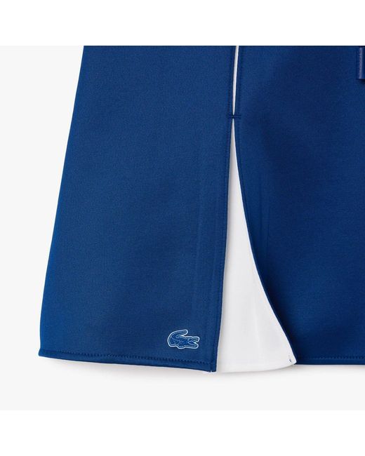Lacoste Blue Adjustable Colour-Block Interlock Skirt