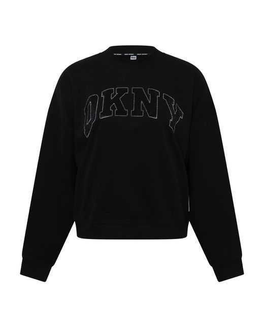 DKNY Black High-Neck Sweatshirt