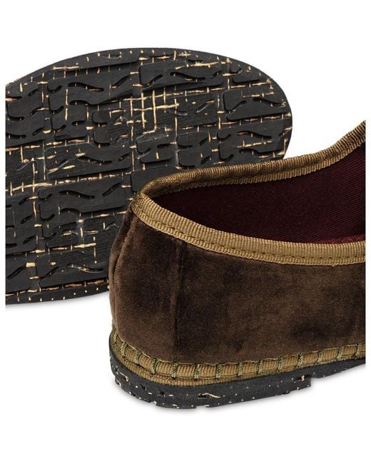 Flabelus Brown Velvet Mary Jane
