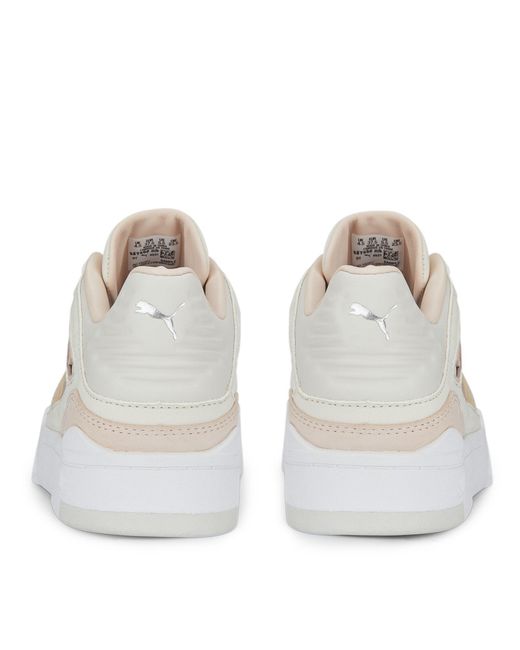 PUMA White Adults Slipstream Lux Low-Top Trainers