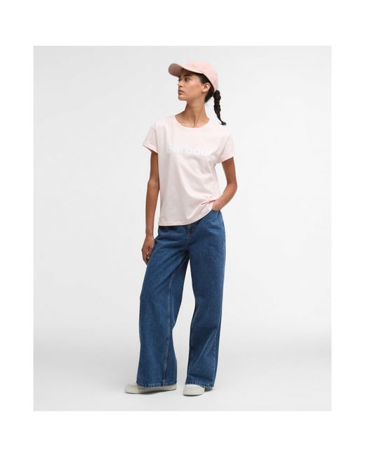 Barbour Pink Hartland T-Shirt