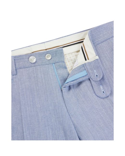 Boss Blue H Genius Suit Trousers for men