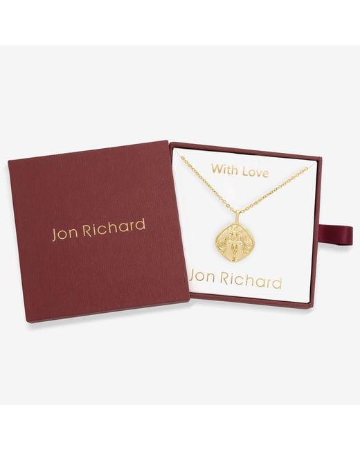 Jon Richard Red Plated Molten Horoscope Necklace