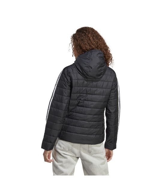 Adidas Originals Black Hooded Recycled Short Puffer Jacket