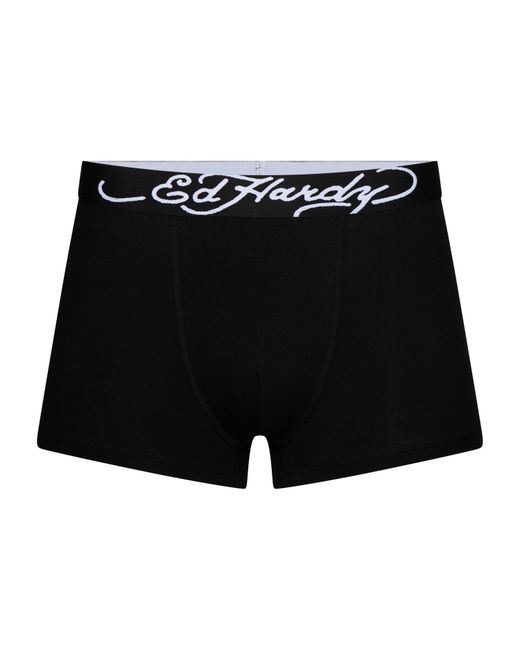 Ed Hardy Black 3 Pack Boxer Briefs for men