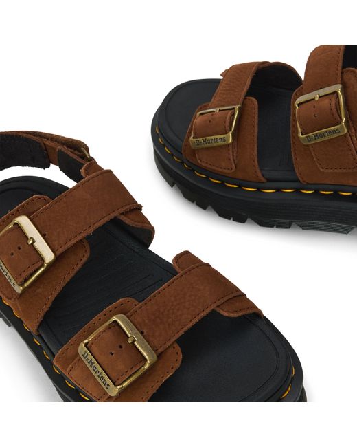 Dr. Martens Brown Zebzag Sandals