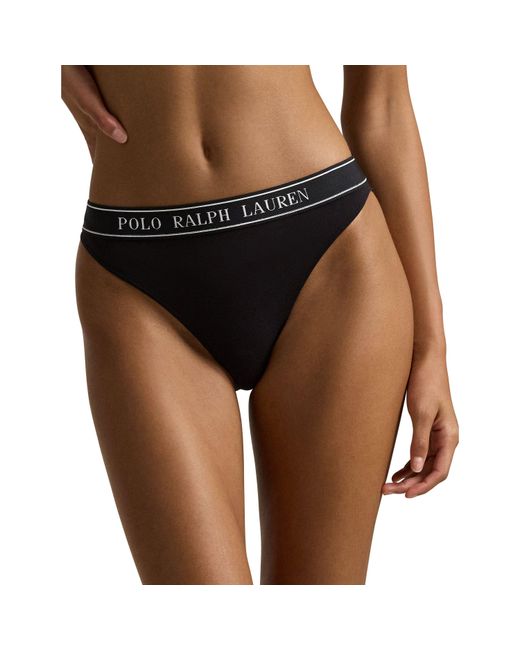 Polo Ralph Lauren Black Cotton Hipster Brief