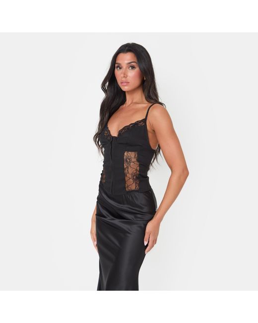 I Saw It First Blue Lace Corset Top