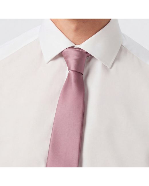 Twisted Tailor Purple Ellroy Plain Tie for men