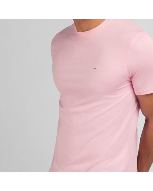 Eden Park Pink Light Pima Cotton T-Shirt for men