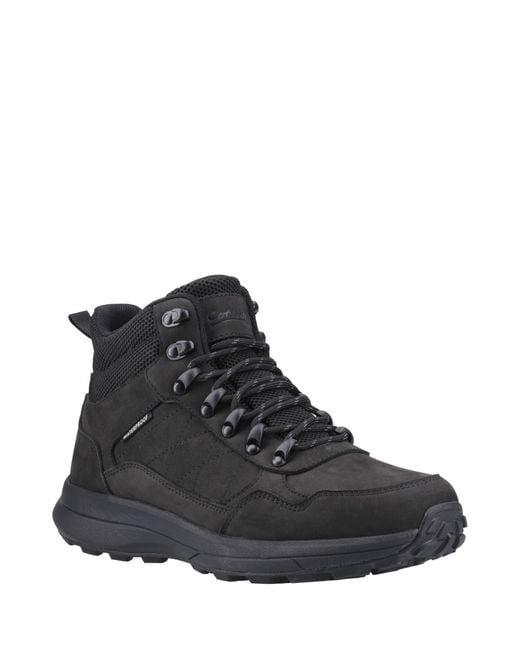 Cotswold Black Oddington Nubuck for men