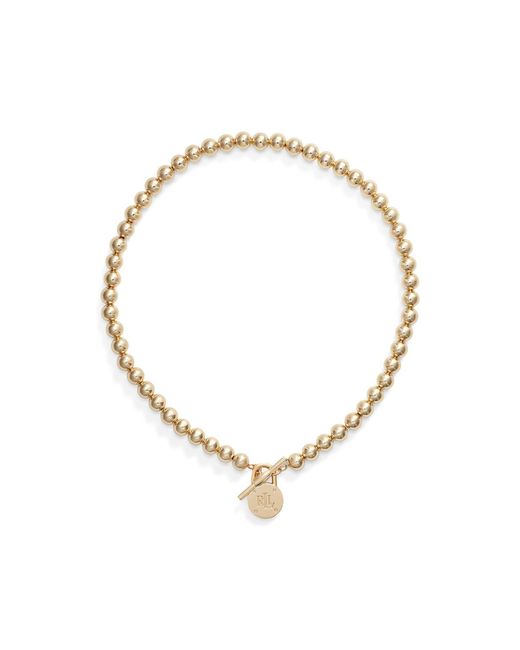 Ralph Lauren Brown Lauren Ralph Lauren Padlock Logo Necklace
