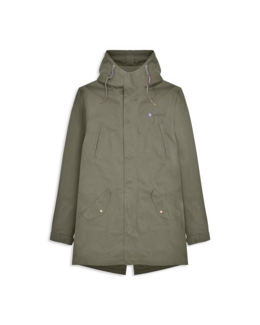 Lambretta Green Shower Resistant Parka for men