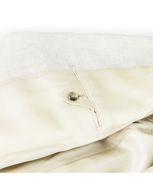 Without Prejudice Natural Frith Slim Fit Linen Jacket for men