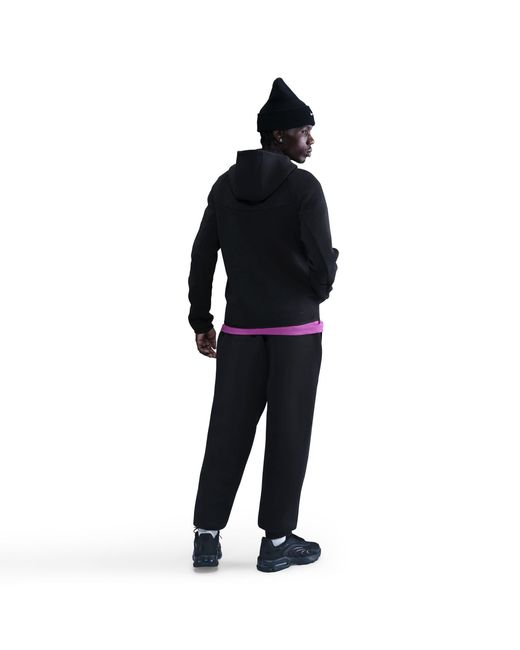 Nike Black Sportswear Tech Fleece Windrunner Full-zip Hoodie Cotton/polyester 50% Sustainable Blends for men