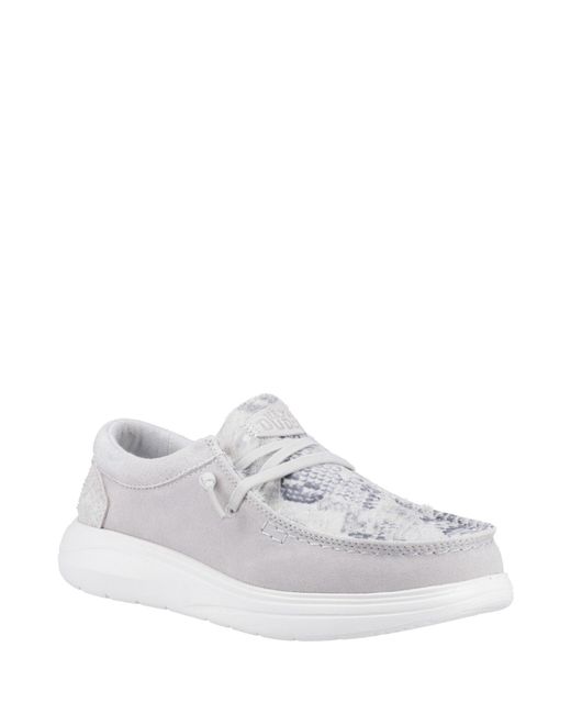 HeyDude White Wendy Comf Shoe