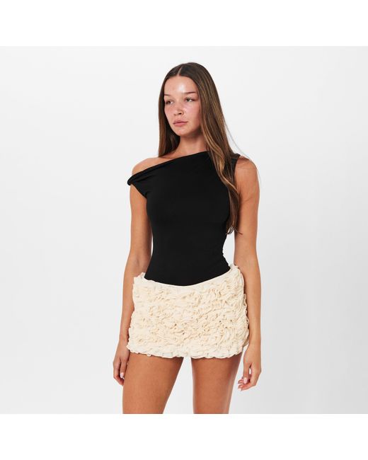 French Connection Black Cut Out Top