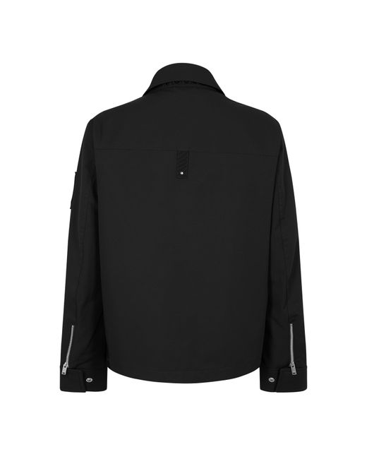 Moose Knuckles Black Jacques Os Overshirt for men