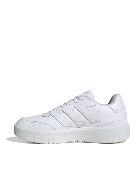 Adidas White Courtblock Trainers