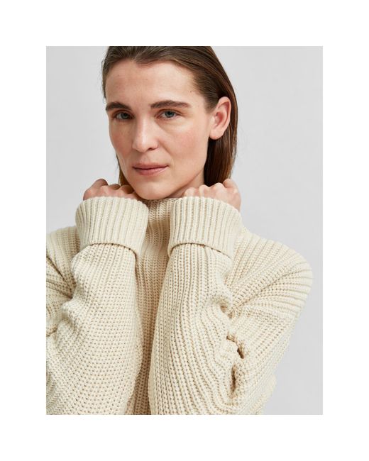 SELECTED Natural Selma Knit