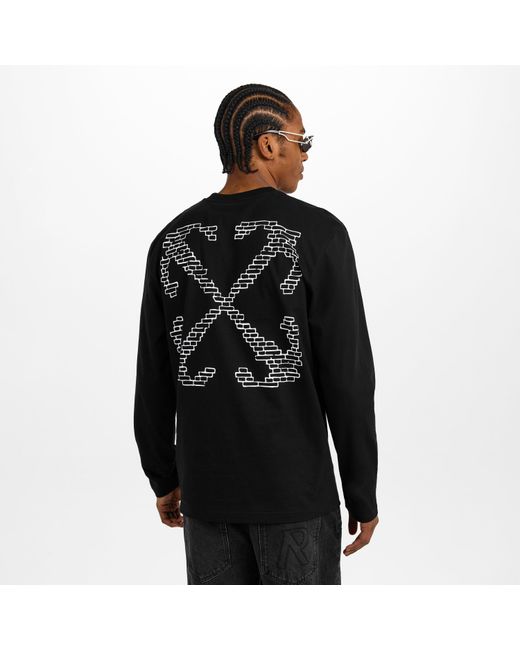 Off-White c/o Virgil Abloh Blue Brick Skate T Long Sleeve T-Shirt for men