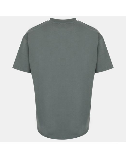Everlast Gray Flocked Cotton Short Sleeve Crew Neck T-Shirt for men