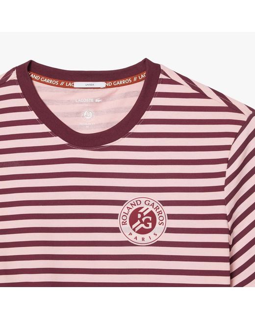 Lacoste Red Ultra Dry Sport Roland-Garros Edition T-Shirt for men