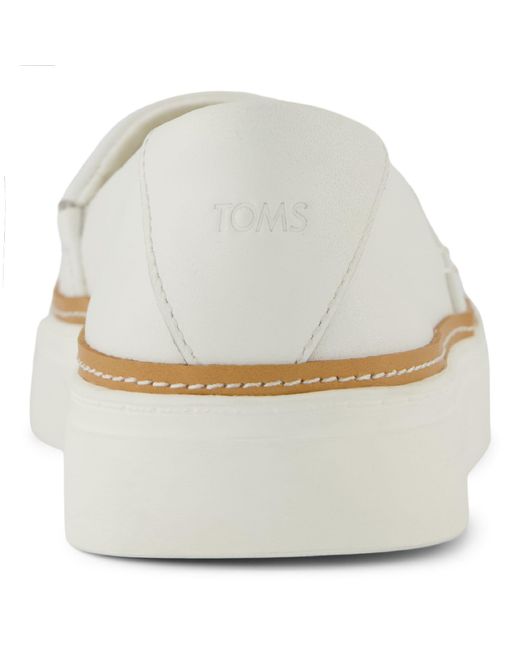 TOMS White Kameron Slip On Shoes
