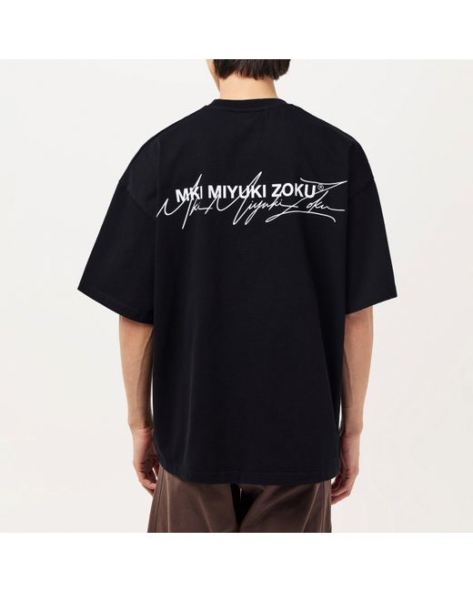MKI Miyuki-Zoku Black Script T-Shirt for men