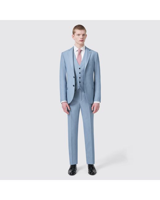 Twisted Tailor Blue Ellroy Slim Fit Jacket for men