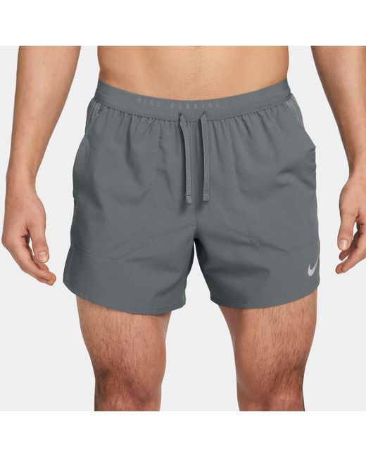 Nike Gray Stride 5In Performance Shorts for men