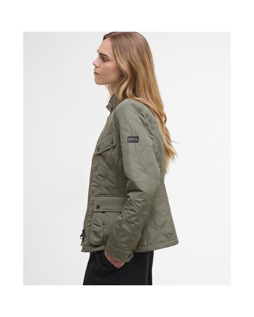 Barbour Green Halsey Long Sleeve Quilted Jacket