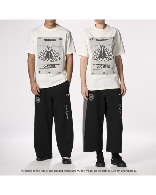 Y-3 White X Neighborhood Moth Graphic T-Shirt for men