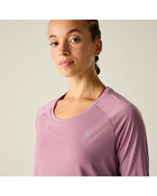 Dare 2b Purple Nimble Long Sleeve Quick-Drying T-Shirt