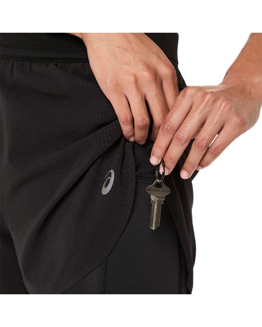Asics Blue Metarun Split Shorts Running Short