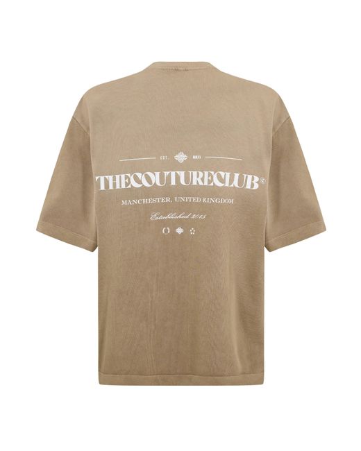 The Couture Club Natural Oversized T-Shirt for men