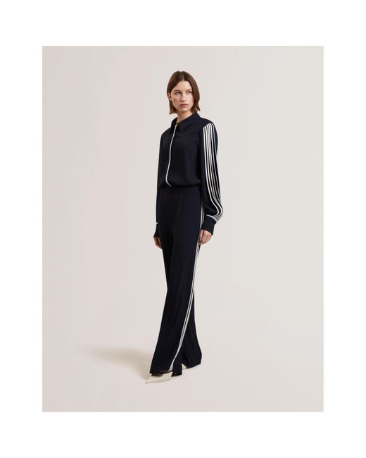 Ted Baker Blue Wide Leg Trousers