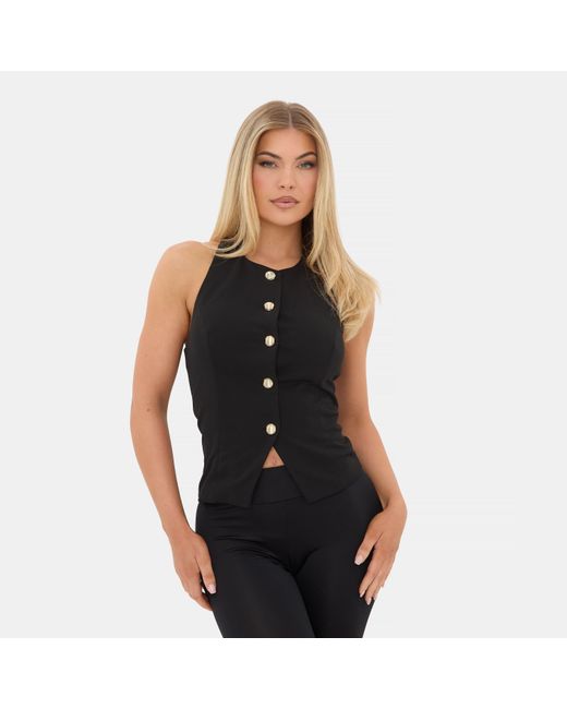 I Saw It First Black Hardwear Waistcoat