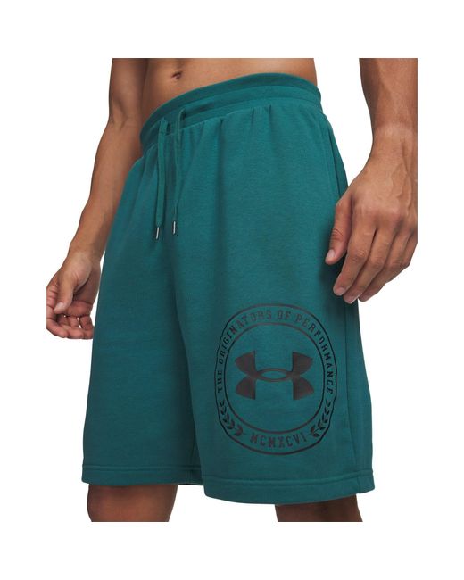 Under Armour Green Fleece Jogger Shorts for men