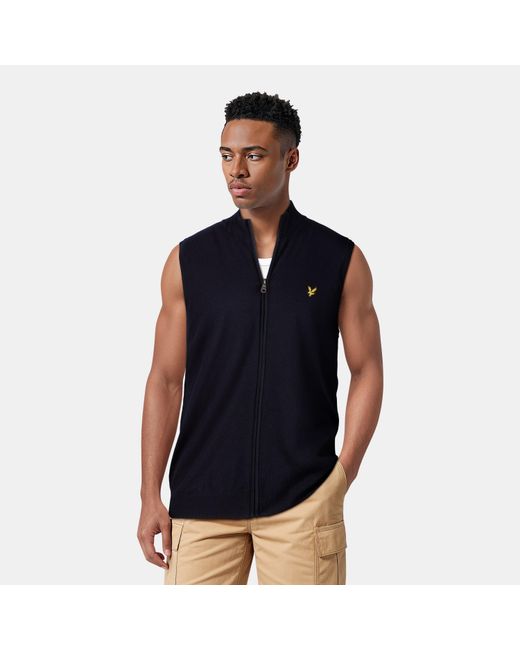 Lyle & Scott Blue Weather-Resistant Lightweight Softshell Jacket for men