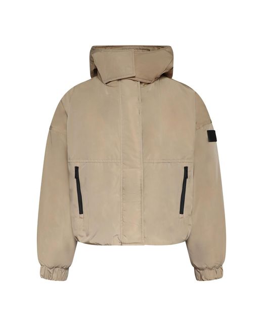 DKNY Natural Hooded Os Jacket