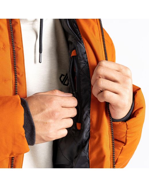 Dare 2b Orange Endless Iii Recycled Storm Waterproof Jacket for men