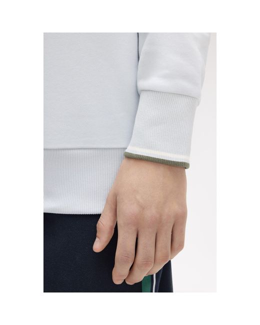 Fred Perry White Fredperry Half Zip Top for men